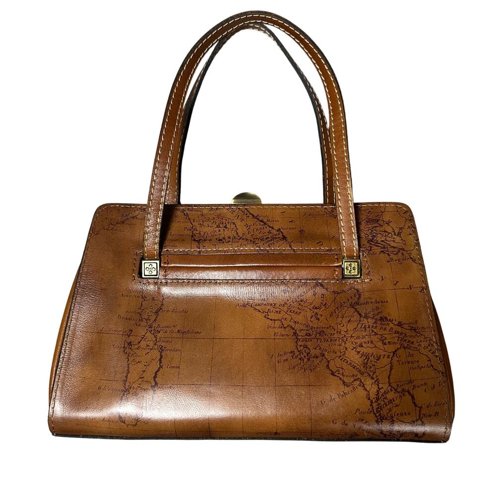 Patricia Nash Doppia Convertible Leather Satchel Bag